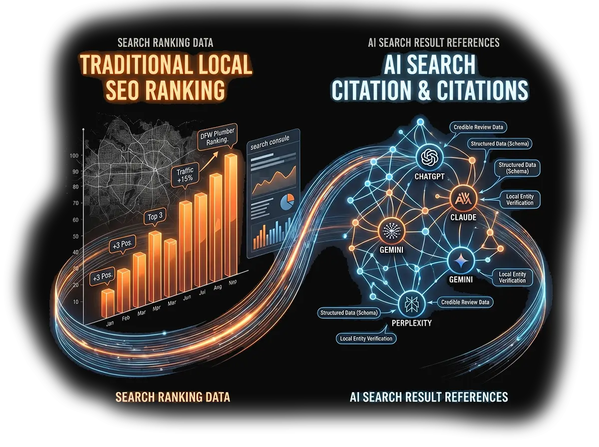 search engine optimization and AI first optimization for home services business