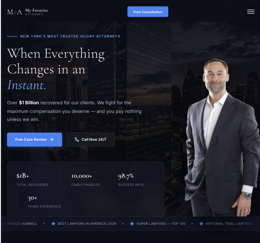 Attorney website for Dallas Web Pro website.