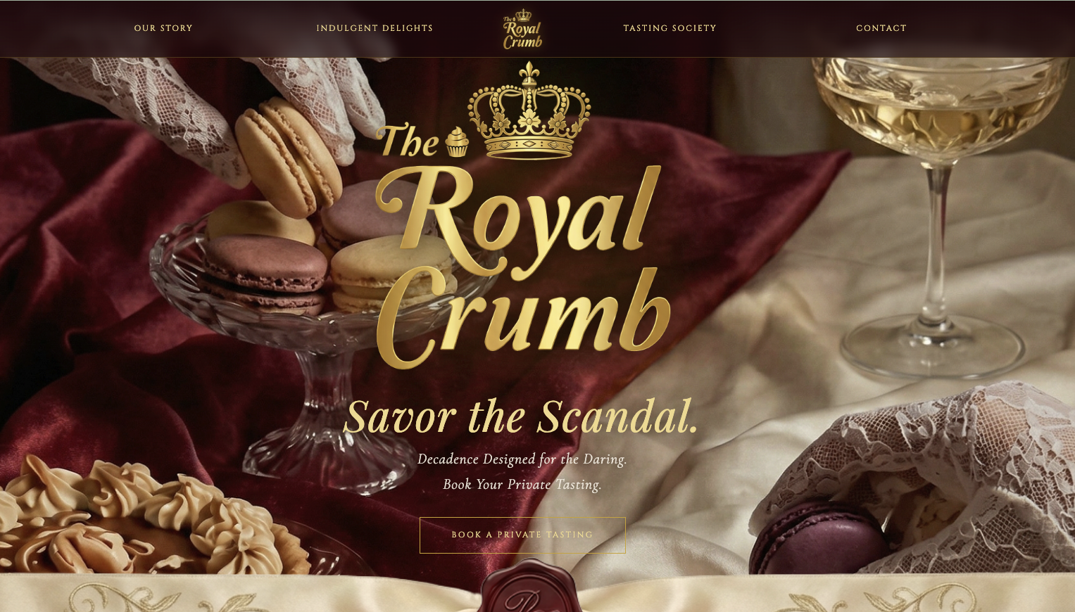 The Royal Crumb website by DallasWebPro.net