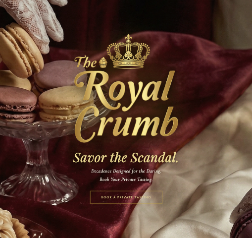 The Royal Crumb website iPad view from DallasWebPro.net